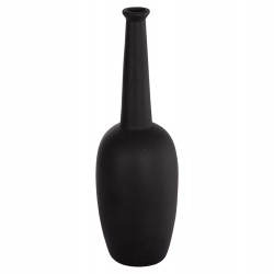 ΕΠΙΤΡΑΠΕΖΙΟ ΚΕΡΑΜΙΚΟ ΔΙΑΚΟΣΜΗΤΙΚΟ ELENDIL HM4591.02 ΜΑΥΡΟ ΜΑΤ Φ12x39.5Υεκ