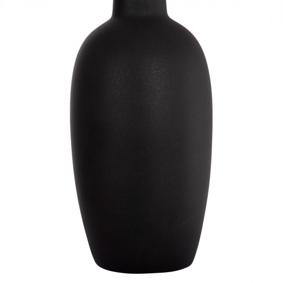 ΕΠΙΤΡΑΠΕΖΙΟ ΚΕΡΑΜΙΚΟ ΔΙΑΚΟΣΜΗΤΙΚΟ ELENDIL HM4591.02 ΜΑΥΡΟ ΜΑΤ Φ12x39.5Υεκ