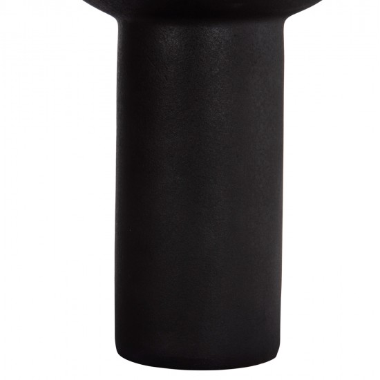 ΕΠΙΤΡΑΠΕΖΙΟ ΚΕΡΑΜΙΚΟ ΔΙΑΚΟΣΜΗΤΙΚΟ ELENDIL HM4602.02 ΜΑΥΡΟ ΜΑΤ Φ23x32Υ εκ