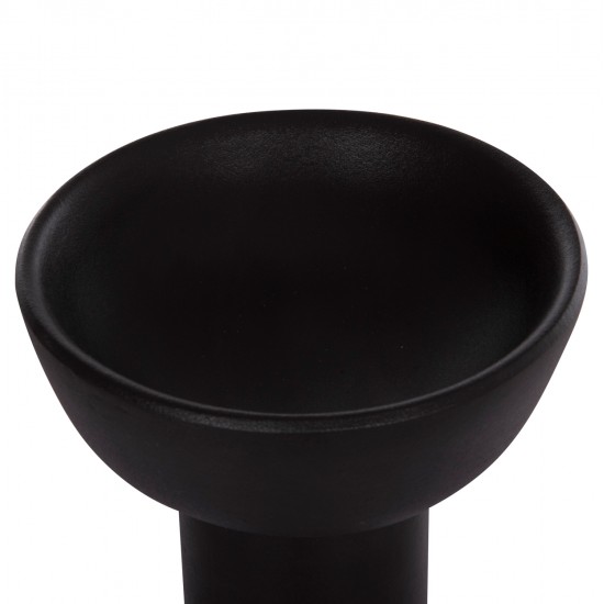 ΕΠΙΤΡΑΠΕΖΙΟ ΚΕΡΑΜΙΚΟ ΔΙΑΚΟΣΜΗΤΙΚΟ ELENDIL HM4603.02 ΜΑΥΡΟ ΜΑΤ Φ20x26.5Υεκ
