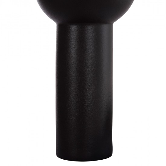 ΕΠΙΤΡΑΠΕΖΙΟ ΚΕΡΑΜΙΚΟ ΔΙΑΚΟΣΜΗΤΙΚΟ SCEPTER HM4604.02 ΜΑΥΡΟ ΜΑΤ Φ17x39Υεκ