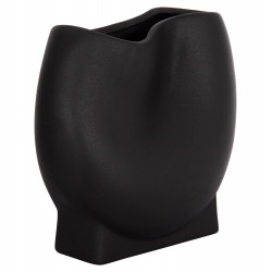 ΕΠΙΤΡΑΠΕΖΙΟ ΚΕΡΑΜΙΚΟ ΔΙΑΚΟΣΜΗΤΙΚΟ GLAZE HM4610.02 ΜΑΥΡΟ ΜΑΤ 26x14x25Υεκ