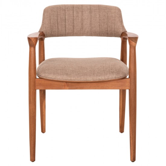 ΠΟΛΥΘΡΟΝΑ JAMES HM18259 TEAK WOOD ΜΕ ΣΑΜΠΑΝΙ ΥΦΑΣΜΑ 57x52x76Υεκ.