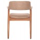 ΠΟΛΥΘΡΟΝΑ JAMES HM18259 TEAK WOOD ΜΕ ΣΑΜΠΑΝΙ ΥΦΑΣΜΑ 57x52x76Υεκ.
