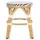 ΣΚΑΜΠΟ ΑΛΟΥΜΙΝΙΟΥ CHINO HM6285.03 BAMBOO LOOK-TEXTILENE ΛΕΥΚΟ-ΜΑΥΡΟ Φ36x46Υεκ.