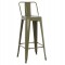 ΣΚΑΜΠΟ BAR ME ΠΛΑΤΗ ΜΕΤΑΛΛΙΚΟ MELITA-PRO HM8643.43 DARK OLIVE GREEN 42x42x100Υεκ.