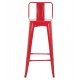ΣΚΑΜΠΟ BAR ME ΠΛΑΤΗ ΜΕΤΑΛΛΙΚΟ MELITA-PRO HM8643.44 ΚΟΚΚΙΝΟ 42x42x100Υεκ.