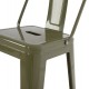 ΣΚΑΜΠΟ ΜΠΑΡ ΜΕΣΑΙΟΥ ΥΨΟΥΣ ΜΕΤΑΛΛΙΚΟ MELITA-PRO HM8574.43 DARK OLIVE GREEN 43x43x88Υεκ.