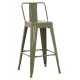 ΣΚΑΜΠΟ ΜΠΑΡ ΜΕΣΑΙΟΥ ΥΨΟΥΣ ΜΕΤΑΛΛΙΚΟ MELITA-PRO HM8574.43 DARK OLIVE GREEN 43x43x88Υεκ.