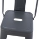 ΣΚΑΜΠΟ ΜΠΑΡ ΜΕΣΑΙΟΥ ΥΨΟΥΣ ΜΕΤΑΛΛΙΚΟ MELITA-PRO HM8574.50 ΓΚΡΙ 43x43x88Υεκ.