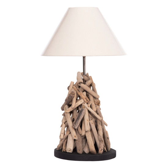 ΕΠΙΤΡΑΠΕΖΙΟ ΦΩΤΙΣΤΙΚΟ TWIGGY HM4423 DRIFTWOOD & ΛΕΥΚΟ ΚΑΠΕΛΟ Φ35x61Υεκ.
