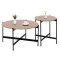 ΣΕΤ 2ΤΜΧ ΤΡΑΠΕΖΙΑ ΣΑΛΟΝΙΟΥ RONDA HM21089.02 MDF ΣΟΝΑΜΑ Φ80εκ & Φ50εκ