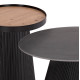 ΣΕΤ 2ΤΜΧ ΤΡΑΠΕΖΙΑ ΣΑΛΟΝΙΟΥ DUNCAN HM21081 MDF ΚΑΙ ΚΕΡΑΜΙΚΟ TOP Φ80εκ & Φ45εκ