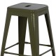ΣΚΑΜΠΟ ΜΕΣΑΙΟΥ ΥΨΟΥΣ ΜΕΤΑΛΛΙΚΟ MELITA-PRO HM8573.43 DARK OLIVE GREEN 43x43x67Υεκ.