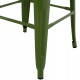 ΣΚΑΜΠΟ ΜΠΑΡ ΜΕΤΑΛΛΙΚΟ MELITA-PRO HM8642.53 ΣΕ LIGHT OLIVE GREEN 43x43x78Υεκ.