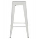 ΣΚΑΜΠΟ ΜΠΑΡ ΜΕΤΑΛΛΙΚΟ MELITA-PRO HM8642.41 ΣΕ ΛΕΥΚΟ ΜΑΤ 43x43x78Υεκ.