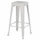 ΣΚΑΜΠΟ ΜΠΑΡ ΜΕΤΑΛΛΙΚΟ MELITA-PRO HM8642.41 ΣΕ ΛΕΥΚΟ ΜΑΤ 43x43x78Υεκ.
