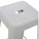 ΣΚΑΜΠΟ ΜΠΑΡ ΜΕΤΑΛΛΙΚΟ MELITA-PRO HM8642.41 ΣΕ ΛΕΥΚΟ ΜΑΤ 43x43x78Υεκ.