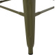 ΣΚΑΜΠΟ ΜΠΑΡ ΜΕΤΑΛΛΙΚΟ MELITA-PRO HM8642.43 ΣΕ DARK OLIVE 43x43x78Υεκ.