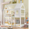 ΠΑΙΔΙΚΗ ΚΟΥΚΕΤΑ ΣΠΙΤΑΚΙ  τ.MONTESSORI HOOD HM705.03 ΞΥΛΟ ΠΕΥΚΟΥ ΣΕ ΛΕΥΚΟ ΓΙΑ ΣΤΡΩΜΑΤΑ 190x90εκ