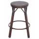 ΣΚΑΜΠΟ ΑΛΟΥΜΙΝΙΟΥ ΜΕΣ.ΥΨΟΥΣ CHINO HM6286.01 BAMBOO LOOK & TEXTILENE ΚΑΦΕ 43x43x65Υεκ