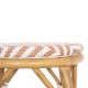 ΣΚΑΜΠΟ ΑΛΟΥΜΙΝΙΟΥ ΜΕΣ.ΥΨΟΥΣ CHINO HM6286.04 BAMBOO LOOK ΦΥΣΙΚΟ & TEXTILENE 43x43x65Υεκ