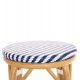 ΣΚΑΜΠΟ ΑΛΟΥΜΙΝΙΟΥ ΜΕΣ.ΥΨΟΥΣ CHINO HM6286.05 BAMBOO LOOK & TEXTILENE ΜΠΛΕ 43x43x65Υεκ