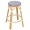 ΣΚΑΜΠΟ ΑΛΟΥΜΙΝΙΟΥ ΜΕΣ.ΥΨΟΥΣ CHINO HM6286.05 BAMBOO LOOK & TEXTILENE ΜΠΛΕ 43x43x65Υεκ
