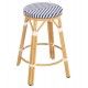 ΣΚΑΜΠΟ ΑΛΟΥΜΙΝΙΟΥ ΜΕΣ.ΥΨΟΥΣ CHINO HM6286.05 BAMBOO LOOK & TEXTILENE ΜΠΛΕ 43x43x65Υεκ
