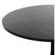 ΤΡΑΠΕΖΙ ΤΡΑΠΕΖΑΡΙΑΣ ROLLO HM9421.12 ΣΤΡΟΓΓΥΛΟ BLACK MARBLE Φ90x74Υεκ.