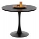 ΤΡΑΠΕΖΙ ΤΡΑΠΕΖΑΡΙΑΣ ROLLO HM9421.12 ΣΤΡΟΓΓΥΛΟ BLACK MARBLE Φ90x74Υεκ.