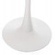 ΤΡΑΠΕΖΙ ΤΡΑΠΕΖΑΡΙΑΣ ROLLO HM9422.11 ΣΤΡΟΓΓΥΛΟ WHITE MARBLE Φ120x74Yεκ.