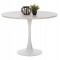 ΤΡΑΠΕΖΙ ΤΡΑΠΕΖΑΡΙΑΣ ROLLO HM9422.11 ΣΤΡΟΓΓΥΛΟ WHITE MARBLE Φ120x74Yεκ.