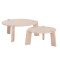 ΣΕΤ 2ΤΜΧ ΤΡΑΠΕΖΙΑ ΣΑΛΟΝΙΟΥ EQUIL HM9943.01 MDF ΜΕ ΜΕΛΑΜΙΝΗ-ΦΥΣΙΚΟ 66x66εκ + 87x87εκ