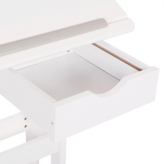 ΓΡΑΦΕΙΟ/ΣΧΕΔΙΑΣΤΗΡΙΟ ASCENT HM18289 MDF ΣΕ ΛΕΥΚΟ 109x55x87,5Υεκ
