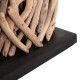 ΕΠΙΤΡΑΠΕΖΙΟ ΟΡΘΟΓΩΝΙΟ ΦΩΤΙΣΤΙΚΟ TWIGGY HM4434 DRIFTWOOD & ΛΕΥΚΟ ΚΑΠΕΛΟ 56x16.5x43Υεκ.