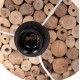 ΕΠΙΤΡΑΠΕΖΙΟ ΚΥΛΙΝΔΡΙΚΟ ΦΩΤΙΣΤΙΚΟ TWIGGY HM4427 DRIFTWOOD & ΜΠΕΖ ΚΑΠΕΛΟ Φ24.5x45Υεκ.