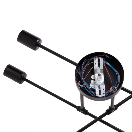ΦΩΤΙΣΤΙΚΟ ΟΡΟΦΗΣ ΠΟΛΥΦΩΤΟ LIGHTY HM7427.11 ΜΕΤΑΛΛΟ ΣΕ ΜΑΥΡΟ 51x51x23Υεκ.