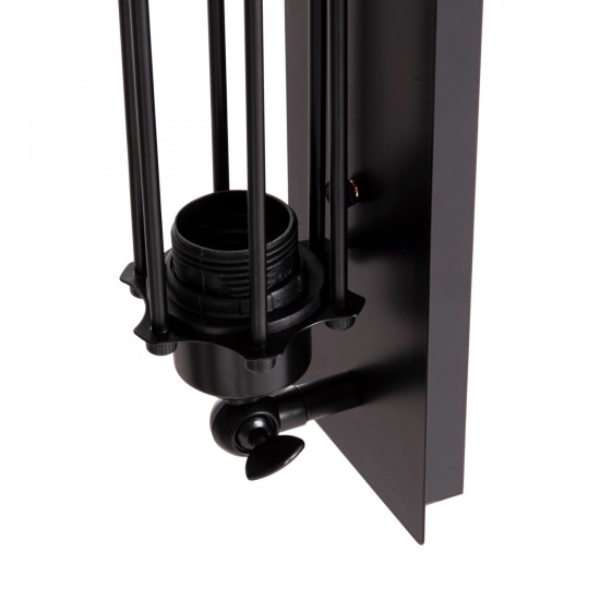 ΑΠΛΙΚΑ ΤΟΙΧΟΥ 2ΦΩΤΗ BEACON HM4463 ΜΕΤΑΛΛΟ ΣΕ ΜΑΥΡΟ 10x10x47Υεκ.