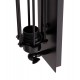 ΑΠΛΙΚΑ ΤΟΙΧΟΥ 2ΦΩΤΗ BEACON HM4463 ΜΕΤΑΛΛΟ ΣΕ ΜΑΥΡΟ 10x10x47Υεκ.