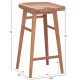 ΣΚΑΜΠΟ ΜΠΑΡ BOLMAR HM18108 ΞΥΛΟ ΤΕΑΚ ΣΕ ΦΥΣΙΚΟ 40.5x44x74Υεκ.