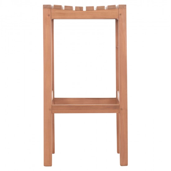 ΣΚΑΜΠΟ ΜΠΑΡ NIKOL HM18109 ΞΥΛΟ ΤΕΑΚ ΣΕ ΦΥΣΙΚΟ 40x40x77Υεκ.