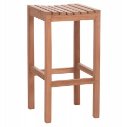 ΣΚΑΜΠΟ ΜΠΑΡ NIKOL HM18109 ΞΥΛΟ ΤΕΑΚ ΣΕ ΦΥΣΙΚΟ 40x40x77Υεκ.
