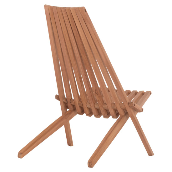 ΠΟΛΥΘΡΟΝΑ LOUNGE ΠΤΥΣΣΟΜΕΝΗ SHIGAO HM18112 ΞΥΛΟ TEAK--ΦΥΣΙΚΟ 61x88.5x89Υεκ.