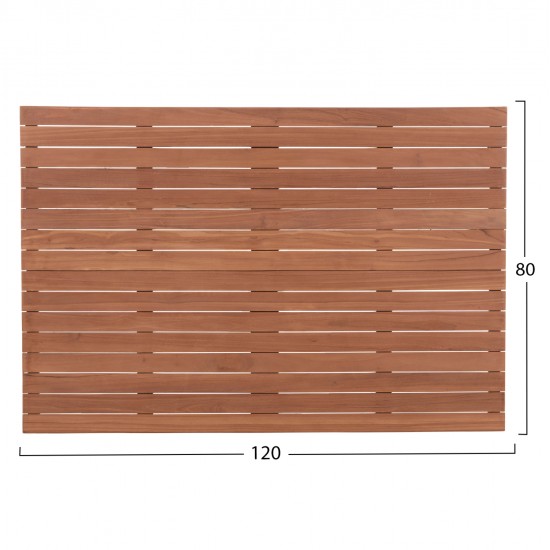 ΕΠΙΦΑΝΕΙΑ ΤΡΑΠΕΖΙΟΥ ΟΡΘΟΓΩΝΙΑ HM18138 ΞΥΛΟ TEAK--ΦΥΣΙΚΟ 120x80x4(πάχος)εκ.