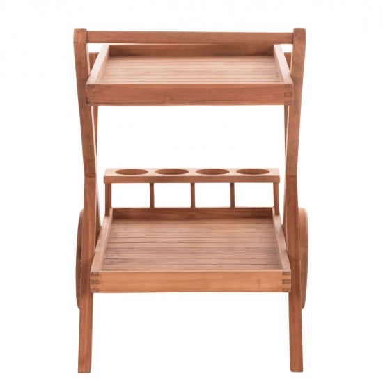 ΔΙΣΚΟΣ ΣΕΡΒΙΡΙΣΜΑΤΟΣ ΣΕ ΤΡΟΛΕΥ ALFRED HM4579 ΞΥΛΟ TEAK--ΦΥΣΙΚΟ 86x56x80Υεκ.