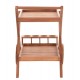 ΔΙΣΚΟΣ ΣΕΡΒΙΡΙΣΜΑΤΟΣ ΣΕ ΤΡΟΛΕΥ ALFRED HM4579 ΞΥΛΟ TEAK--ΦΥΣΙΚΟ 86x56x80Υεκ.