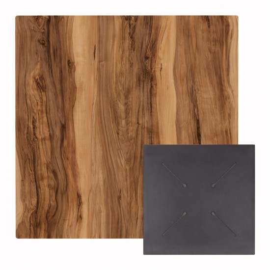 ΕΠΙΦΑΝΕΙΑ ΤΡΑΠΕΖΙΟΥ ΤΕΤΡΑΓΩΝΗ HPL HM5838.30 INDIAN SHEESHAM 70x70εκ