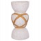 ΔΙΑΚΟΣΜΗΤΙΚΟ ΒΑΖΟ ΔΑΠΕΔΟΥ MAYNARD HM4672.02L TERRACOTTA ΛΕΥΚΟ--RATTAN Φ32x62.5Υεκ.