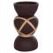 ΔΙΑΚΟΣΜΗΤΙΚΟ ΒΑΖΟ ΔΑΠΕΔΟΥ MAYNARD HM4672.07S TERRACOTTA ΣΟΚΟΛΑΤΙ-RATTAN Φ27.5x50Υεκ